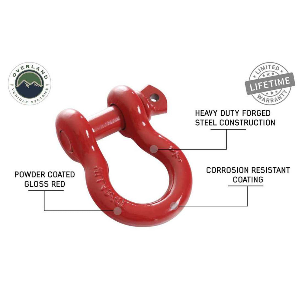 Recovery Shackle 3/4" 4.75 Ton Red - 19019904