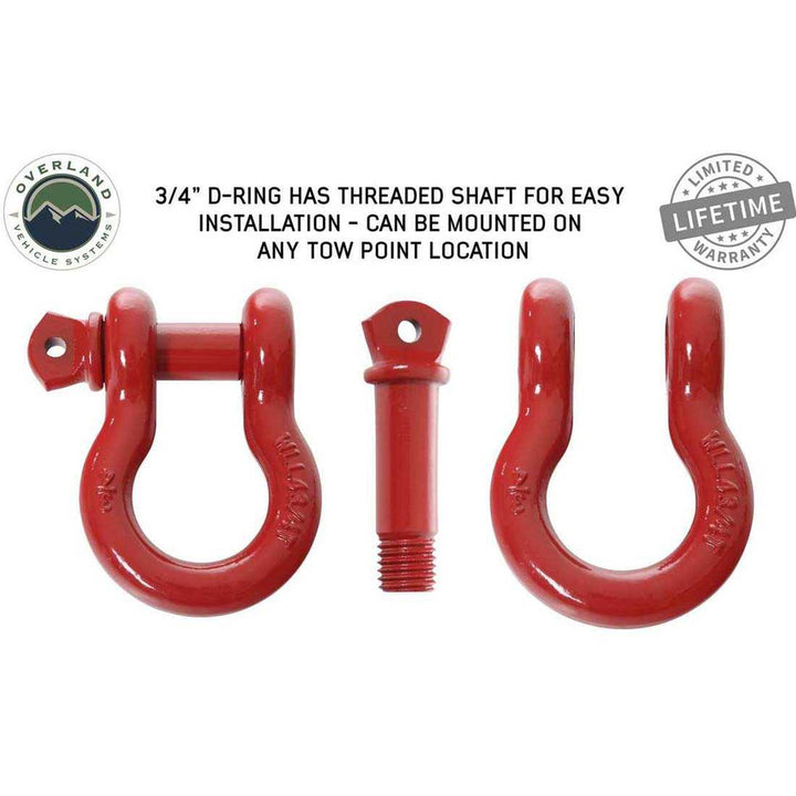 Recovery Shackle 3/4" 4.75 Ton Red - 19019904