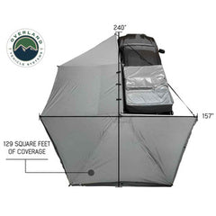 HD Nomadic 270 Degree Awning - Driver Side - Dark Gray Awning with Black Cover