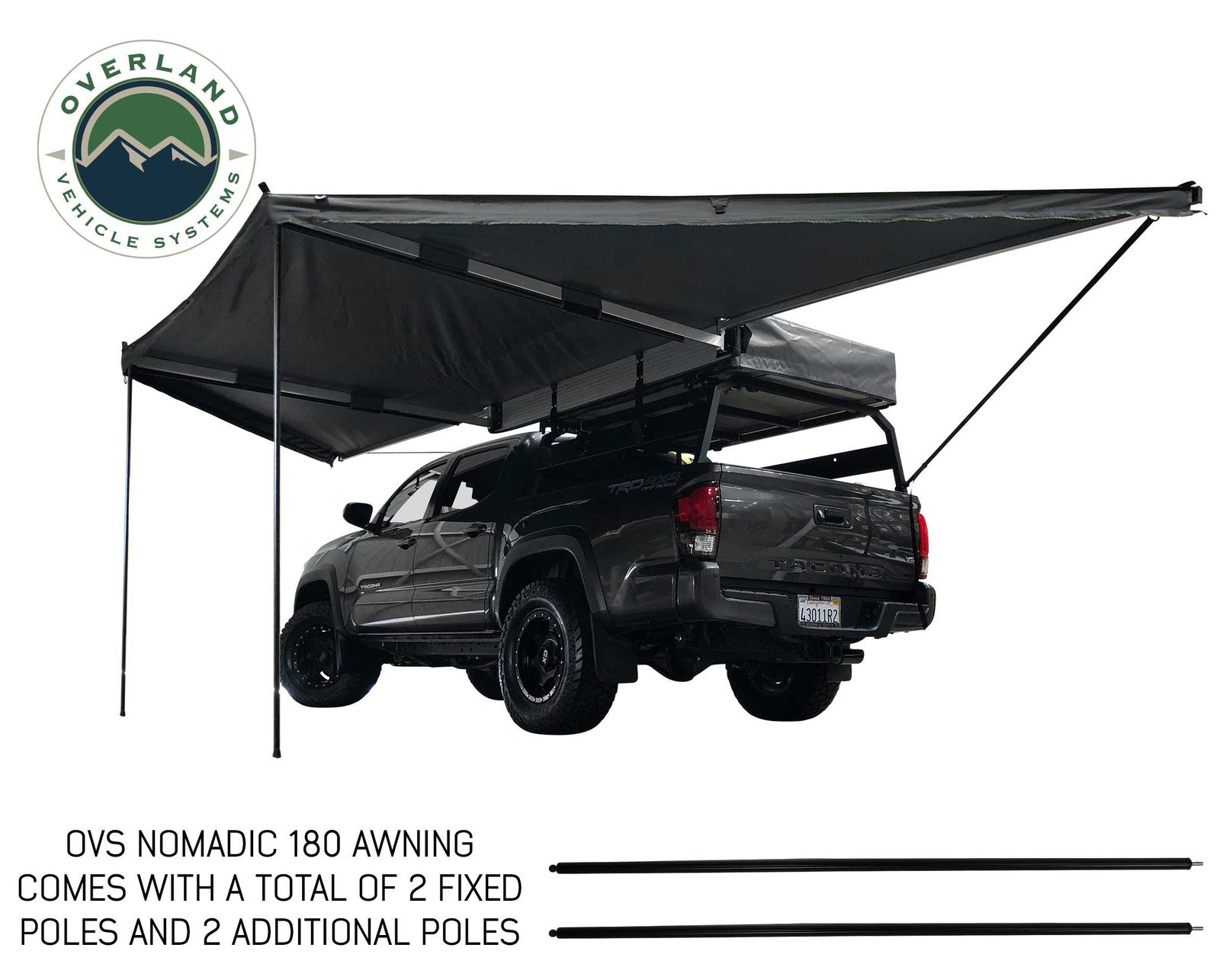 Nomadic Awning 180 Degree - Dark Gray Cover With Black Cover - 19609907
