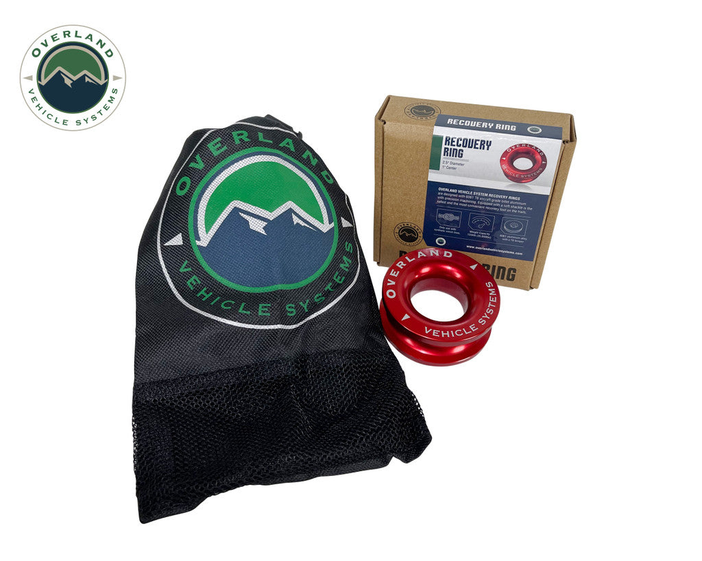 Recovery Ring 2.5" 10,000 lb. Red With Storage Bag - 19240005