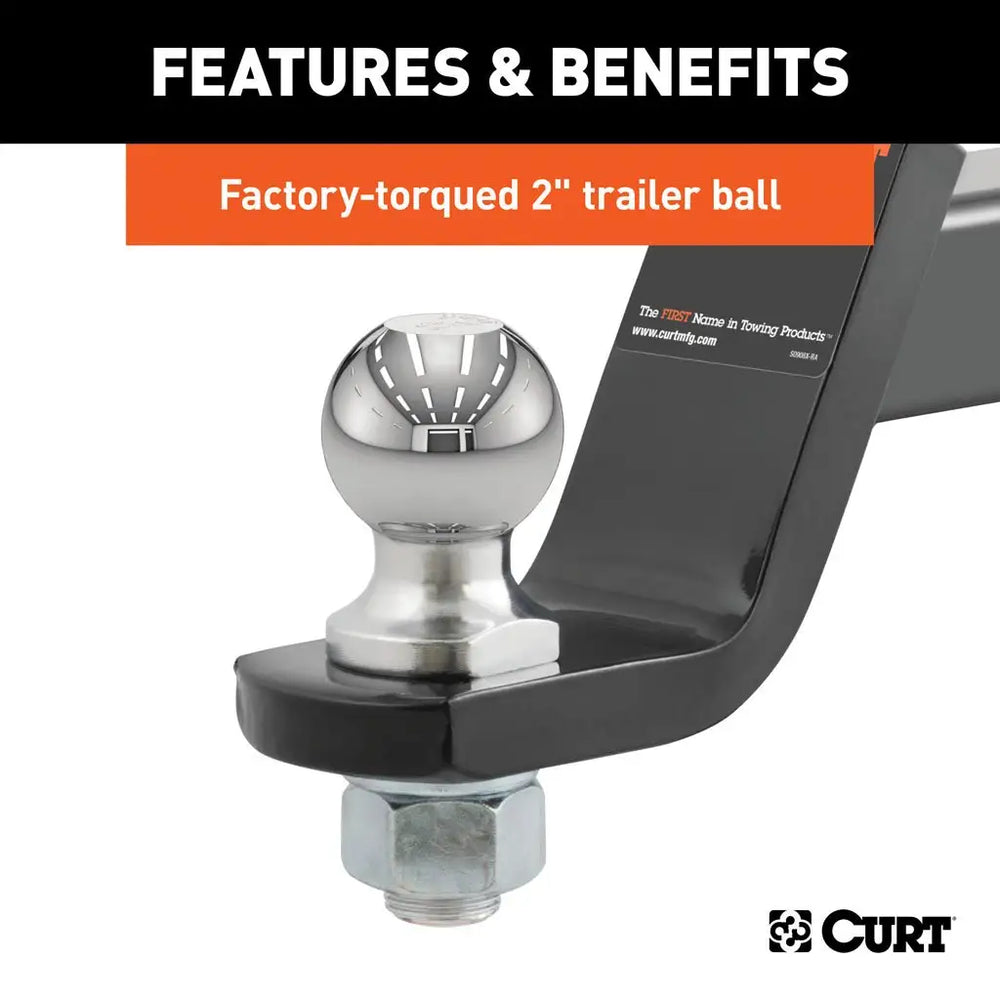 Curt Loaded Ball Mount with 2" Ball #45856