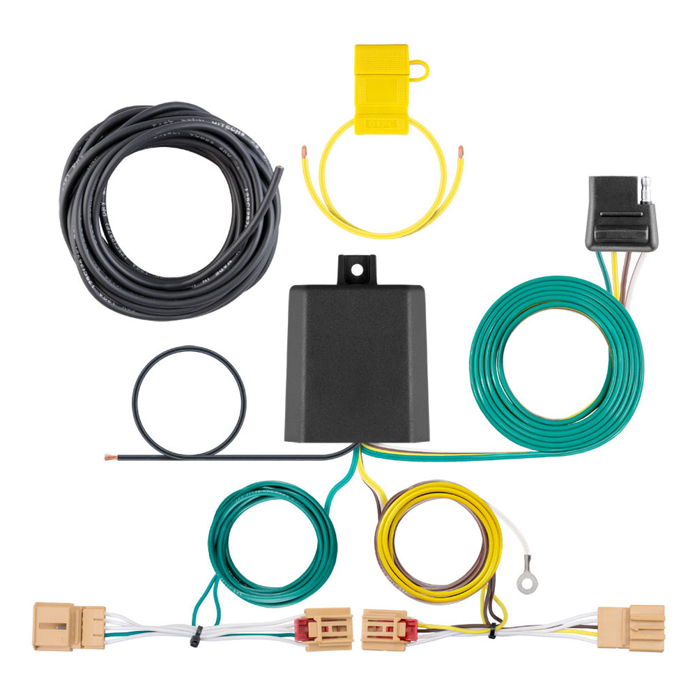 CUSTOM WIRING HARNESS, 4-WAY FLAT OUTPUT, SELECT VOLKSWAGEN TIGUAN - 56403
