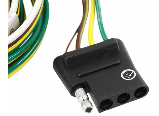 Curt T-Connector Vehicle Wiring Harness with 4-Pole Flat Trailer Connector C45FV