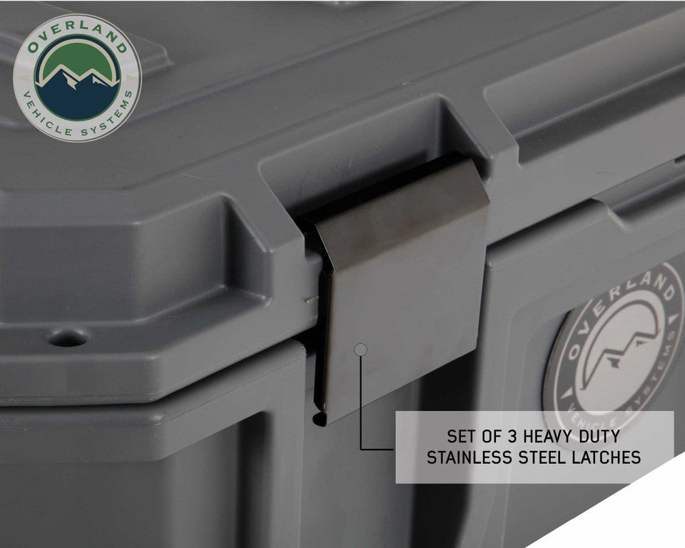 D.B.S. - Dark Grey 117 QT Dry Box With Drain And Bottle Opener -  40100021