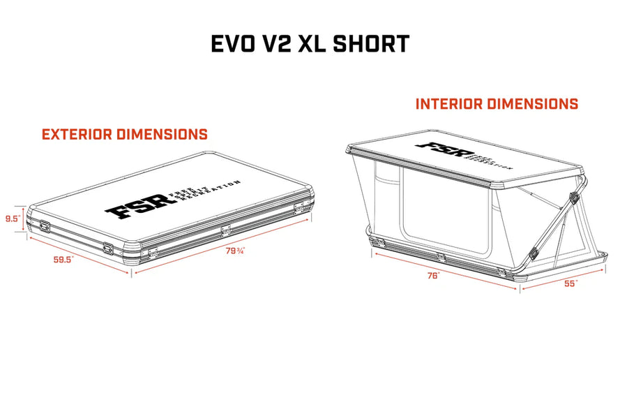 Evolution V2 XL Short - Rooftop Tent