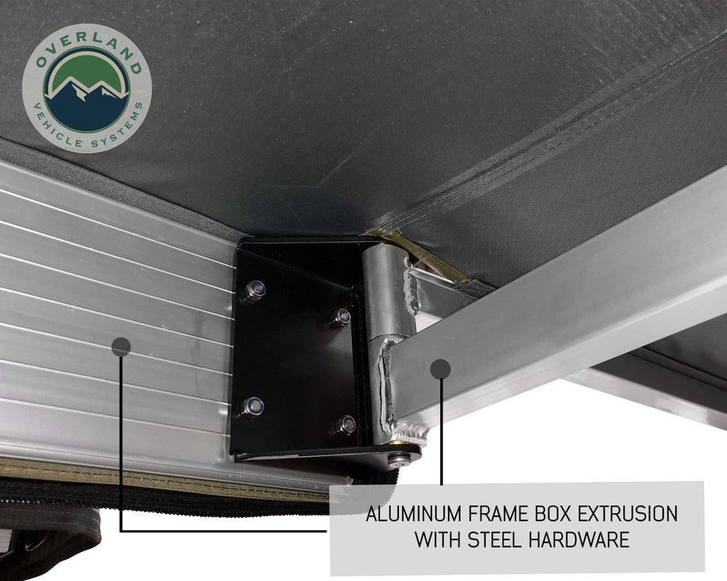 Nomadic Awning 270 Driver Side Dark Gray Cover With Black Cover Universal - 19559907