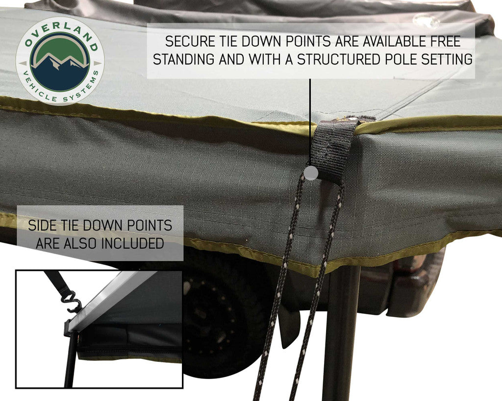 OVS Nomadic Awning 270 Passenger Side - Dark Gray Cover With Black Cover Universal - 19529907