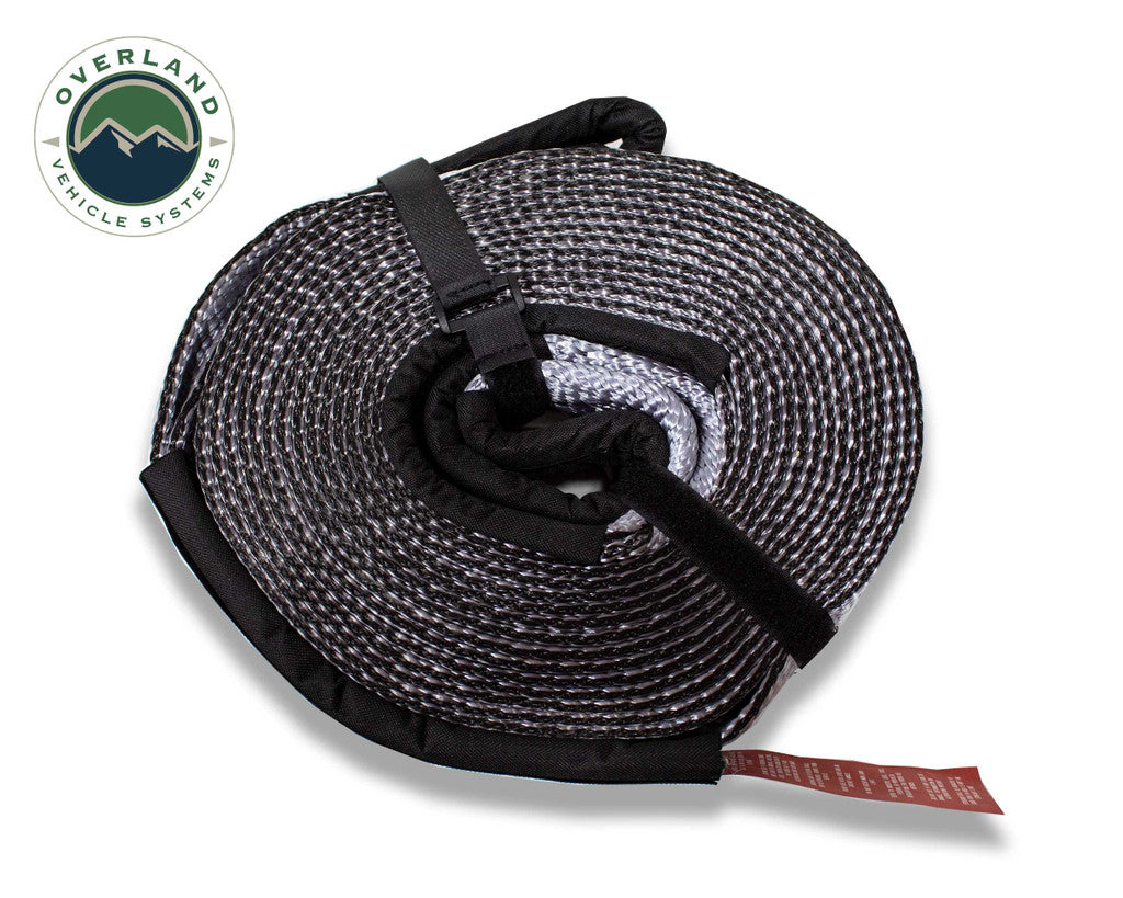 Tow Strap 30,000 lb. 3" x 30' Gray With Black Ends & Storage Bag - 19069916