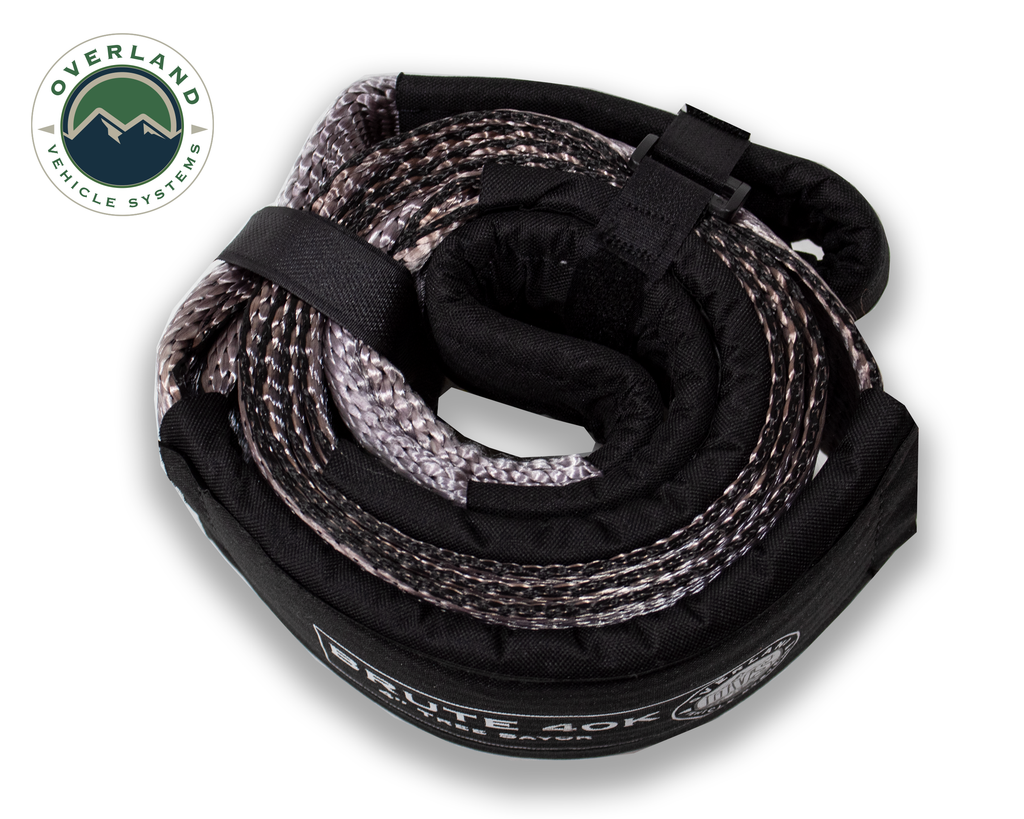 Tow Strap 40,000 lb. 4" x 8' Gray With Black Ends & Storage Bag Universal - 19079916