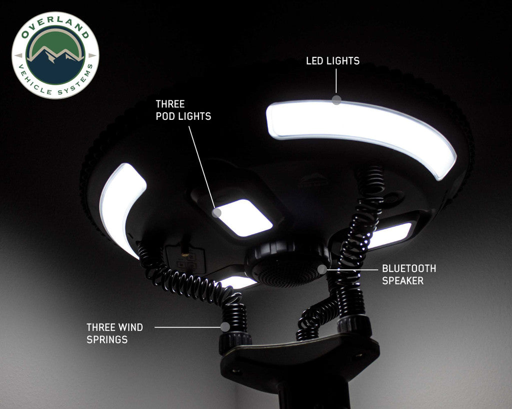 Wild Land Camping Gear - UFO Solar Light Light Pods & Speaker Universal - 15049901
