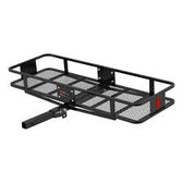 60" x 20" Black Steel Basket Cargo Carrier (Folding 2" Shank, 500 lbs.) #18151