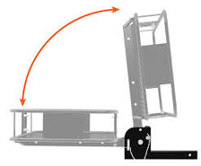 60" x 20" Black Steel Basket Cargo Carrier (Folding 2" Shank, 500 lbs.) #18151