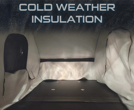 XD Lhotse 2 Person Clam Shell Aluminum Hard Shell Roof Top Tent, Blue Body & Black Rainfly