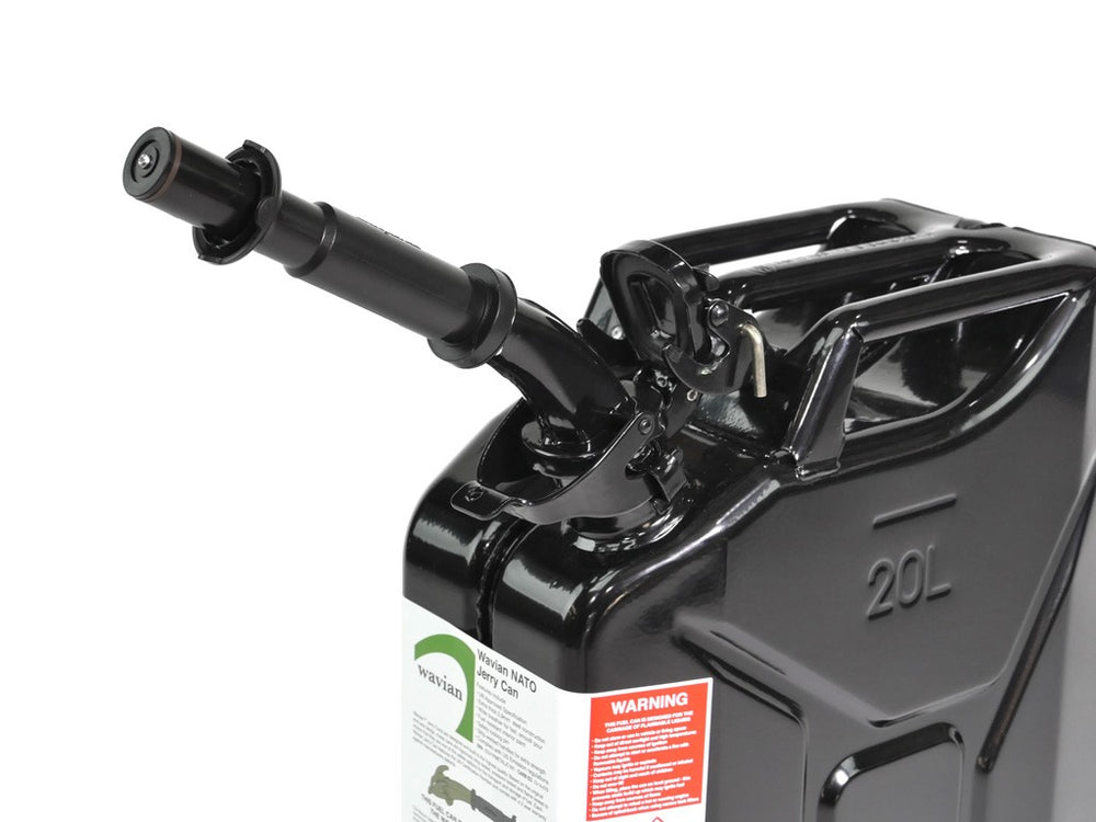 20l Black Jerry Can w/ Spout - JCFU010