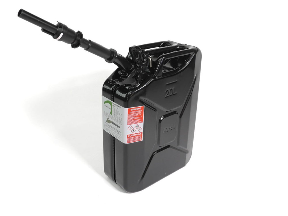 20l Black Jerry Can w/ Spout - JCFU010