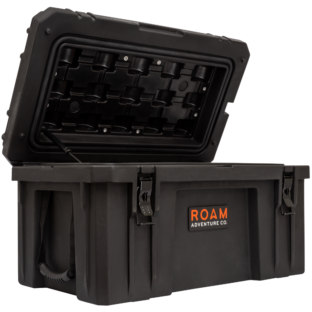 ROAM 82L Rugged Case - medium heavy-duty storage box shown in Black
