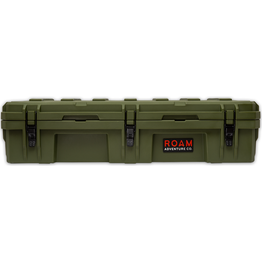 ROAM 95L Rugged Case — large low-profile durable storage box in OD Green color