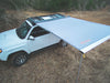 Wide rooftop awning shown on a Toyota 4Runner