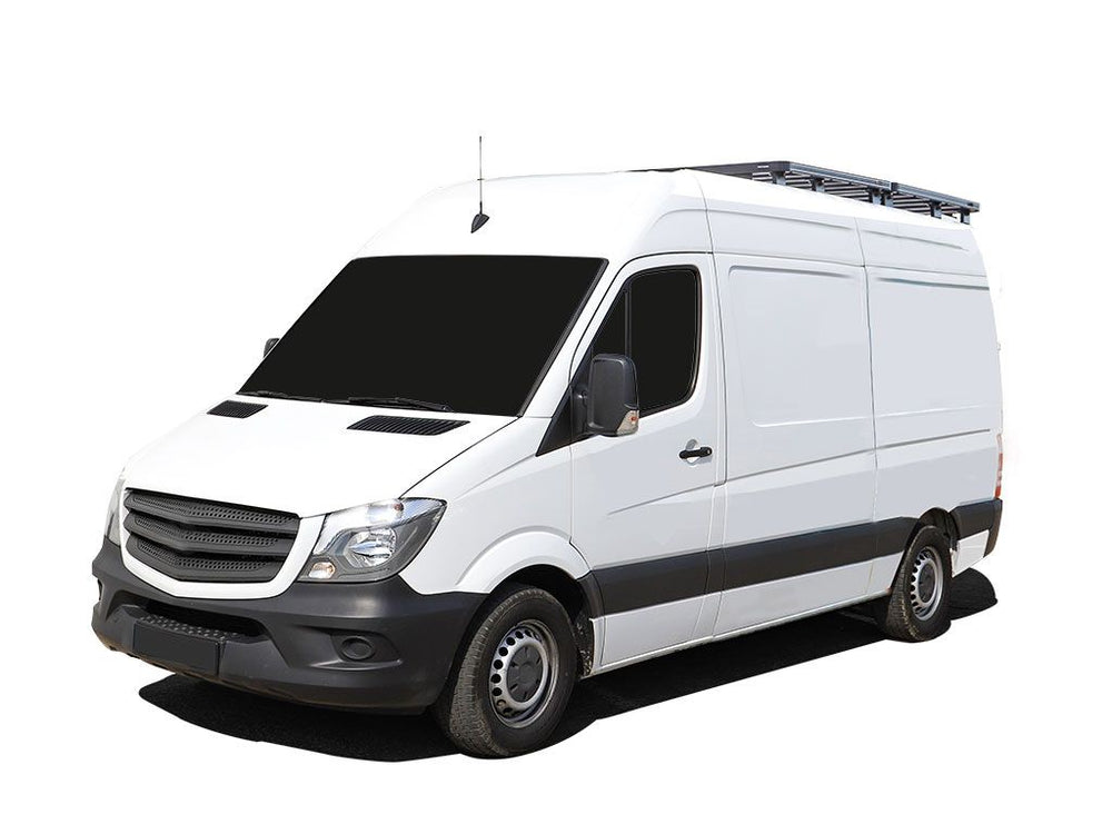 Mercedes Benz Sprinter 128in/144in/170in / L1/L2/L3 / SWB/MWB/LWB Wheelbase w/o OEM Tracks (2006-Current) Slimline II 1/2 Roof Rack Kit / Tall - KRMS006T
