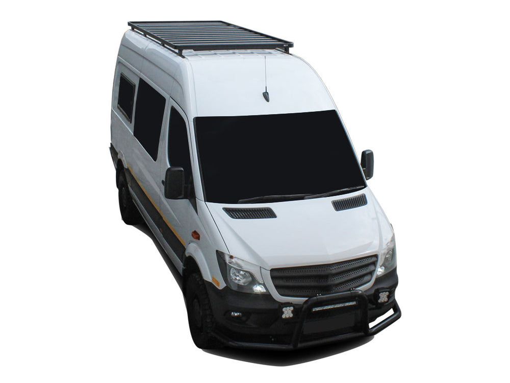 Mercedes Benz Sprinter 144in/170in / L2/L3 / MWB/LWB Wheelbase w/o OEM Tracks (2006-Current) Slimline II Roof Rack Kit - KRMS008TBP