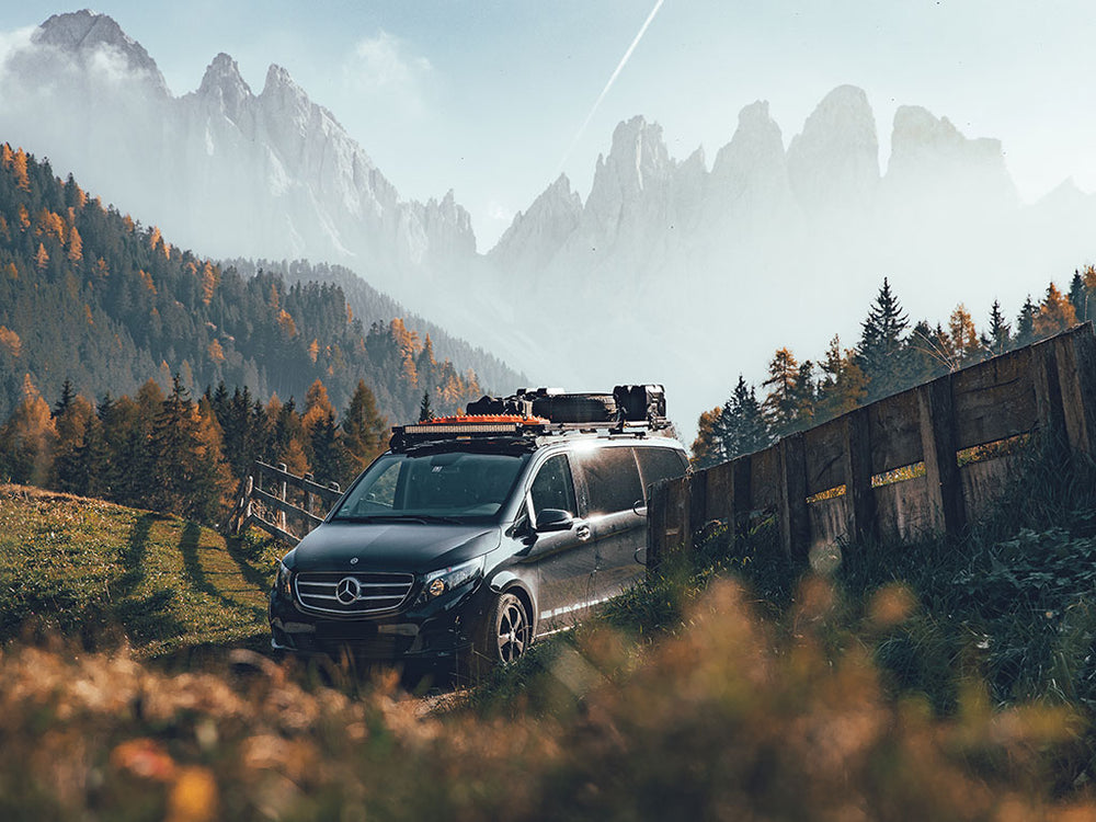 Mercedes Benz V-Class XLWB (2014-Current) Slimline II Roof Rack Kit - KRMV010T