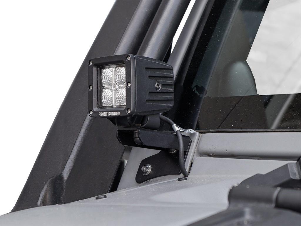 Jeep Wrangler JK/JKU Windshield Spot Light Brackets - RRAC014