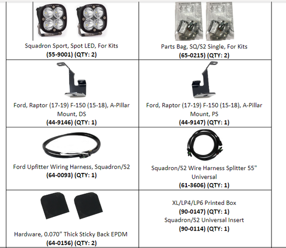 FORD, RAPTOR (17-19) F-150 (15-18) A-PILAR MOUNT, DRIVER SIDE